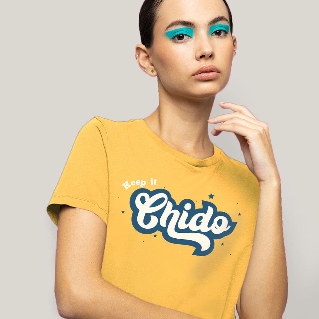 keep it chido-color amarillo-corte asiluetado